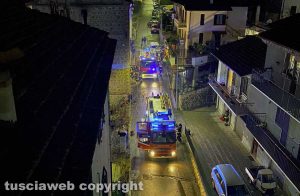 Incendio in un appartamento a Orte