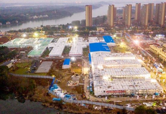 Wuhan - L'ospedale da mille posti per far fronte al contagio da coronavirus