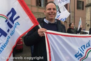 Viterbo - La manifestazione dei sindacati Sinappe e Sippe