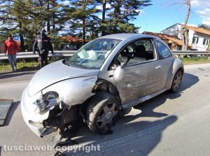 Montefiascone - Scontro tra due auto sulla Verentana