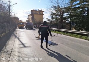 Montefiascone - Scontro tra due auto sulla Verentana