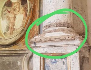 Sutri - La chiesa di san Francesco danneggiata