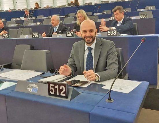 Nicola Procaccini all'europarlamento