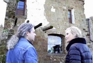 Licia Colò con il geologo Giovanni Maria Di Buduo