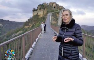Licia Colò a Civita di Bagnoregio