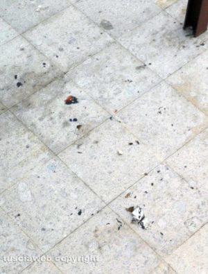 Viterbo - La segnalazione nei pressi del parcheggio di Valle Faul
