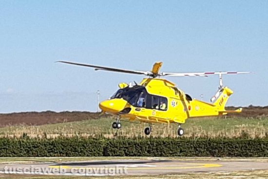 L'eliambulanza del 118