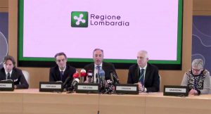 Milano - Conferenza stampa sul coronavirus