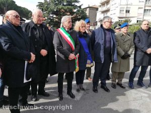 Viterbo - L'inaugurazione del monumento ai caduti civili della seconda guerra mondiale