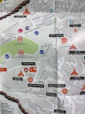 Viterbo - La mappa turistica criticata da Viterbo 2020