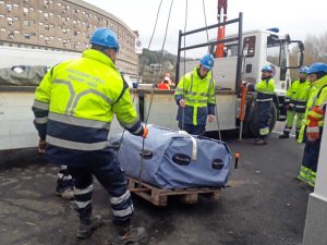 Tenda triage a Belcolle, montata da Aeopc