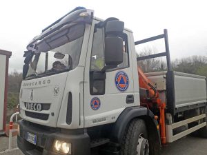 Tenda triage a Belcolle, montata da Aeopc