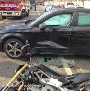 Viterbo - Scontro auto-moto sulla Cimina