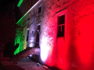Palazzo Doria Pamphilj a San Martino si illumina col tricolore 