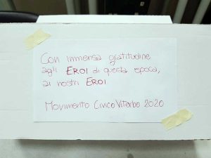 Il biglietto con i pasti offerti da Viterbo 2020