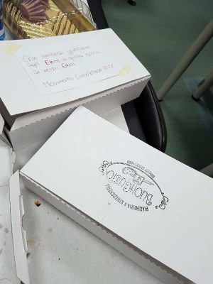Il biglietto con i pasti offerti da Viterbo 2020