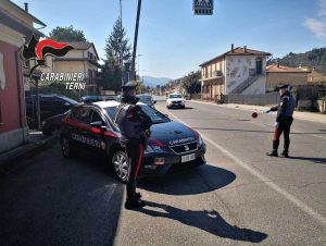 Terni - Coronavirus - I controlli dei carabinieri