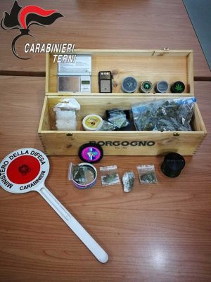 Terni - Coronavirus - La droga sequestrata dai carabinieri carabinieri