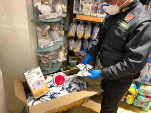 Emergenza Coronavirus - Guardia di finanza - Sequestrate 139 mascherine non a norma