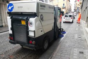 Viterbo - Iniziata la sanificazione stradale