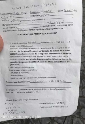Marta - Autocertificazione "coronavirus" autolavaggio