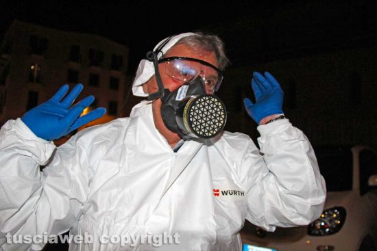 Coronavirus - Viterbo - La sanificazione della città