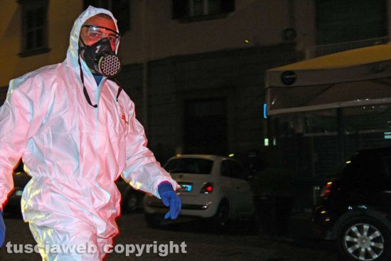 Coronavirus - Viterbo - La sanificazione della città