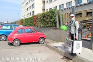 Viterbo - Casa dello studente - Marco Barone alla fine della quarantena