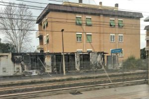 L'incendio a Settebagni