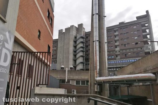 Viterbo - Il reparto malattie infettive dell'ospedale di Belcolle