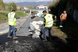 Civitella d’Agliano - I lavori dei tecnici Flora