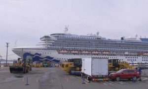 San Francisco - La Grand Princess bloccata al porto 