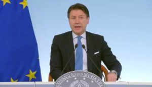 Roma - Coronavirus - La conferenza stampa di Giuseppe Conte