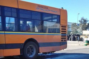 Montefiascone - Incendio in un autobus Francigena sulla Cassia
