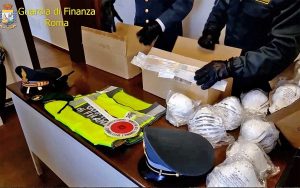 Roma - Guardia di Finanza - Coronavirus - Sequestrate mascherine