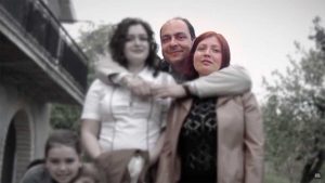 Su Sky il giallo di Gradoli - Esposito con Ala, Tatiana, Elena e la figlioletta più piccola