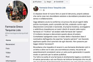 Tarquinia - Il post della farmacia Greco