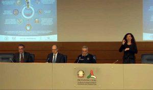 Coronavirus - La conferenza stampa del capo della protezione civile Borrelli