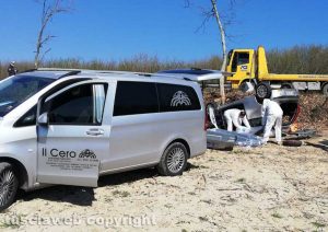 Bassano in Teverina - Auto cappotta sull'Ortana, un morto