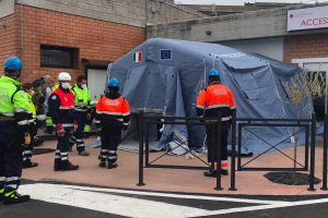 Le tende pre triage per il Coronavirus