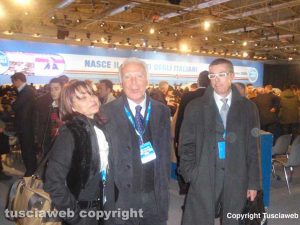 Mario Soggiu all'ultimo congresso An con Stella e Lega