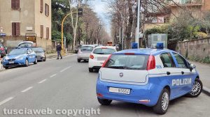Viterbo - Viale Trieste - Coronavirus - I controlli della polizia