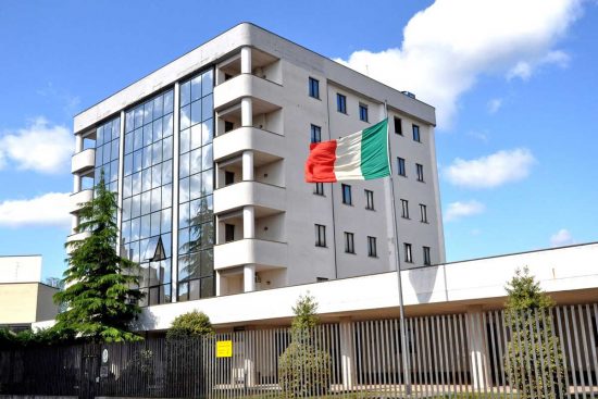 Viterbo - La caserma della guardia di finanza