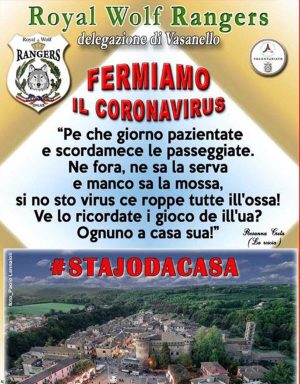Vasanello - I Royal wolf rangers lanciano l'hashtag #stajodacasa