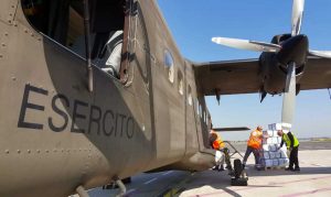 Trasporto materiale sanitario con aereo Dornier 228