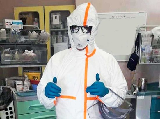 Coronavirus - Un sanitario di Belcolle