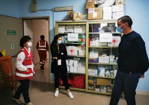 L'assessora Sberna nella sede della Croce Rossa