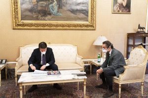 Giuseppe Conte con Attilio Fontana