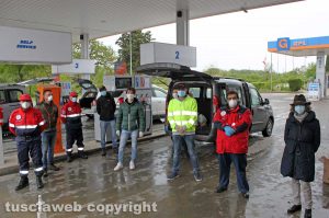 Giove zona rossa - I volontari dell'Associazione nazionale carabinieri