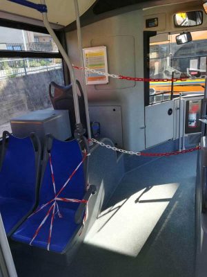 Un bus Francigena